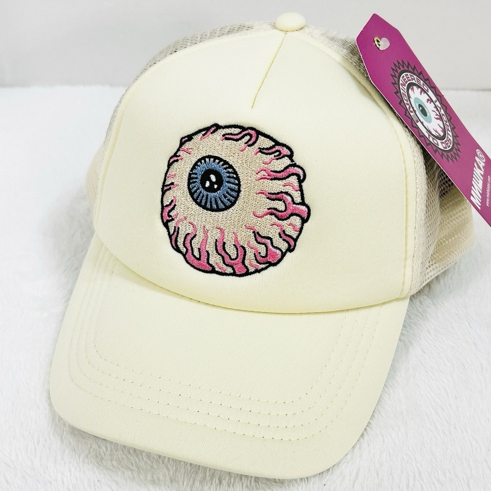 Mishka Eyeball Pink Trucker Foam‎ Hat Cap Adjustable Snapback Off White Casual
